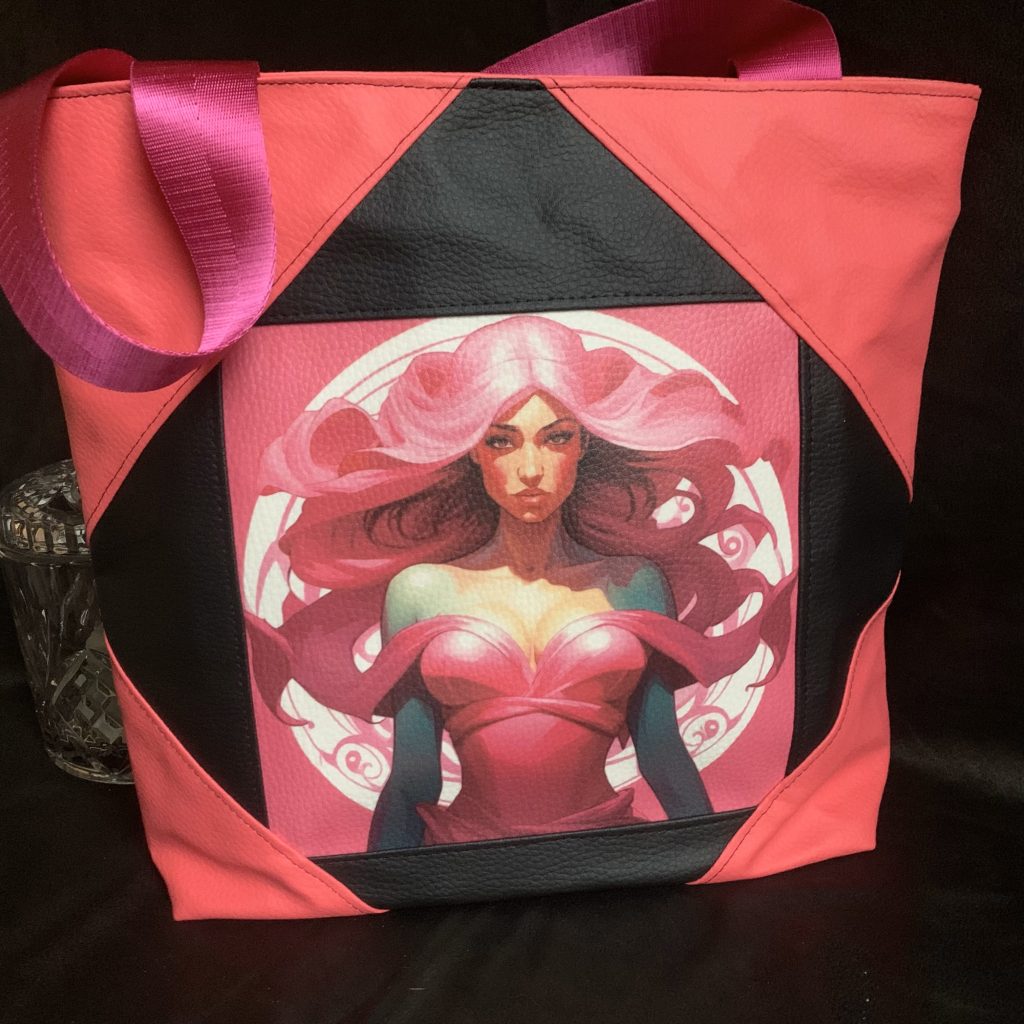 Sac rose et noir